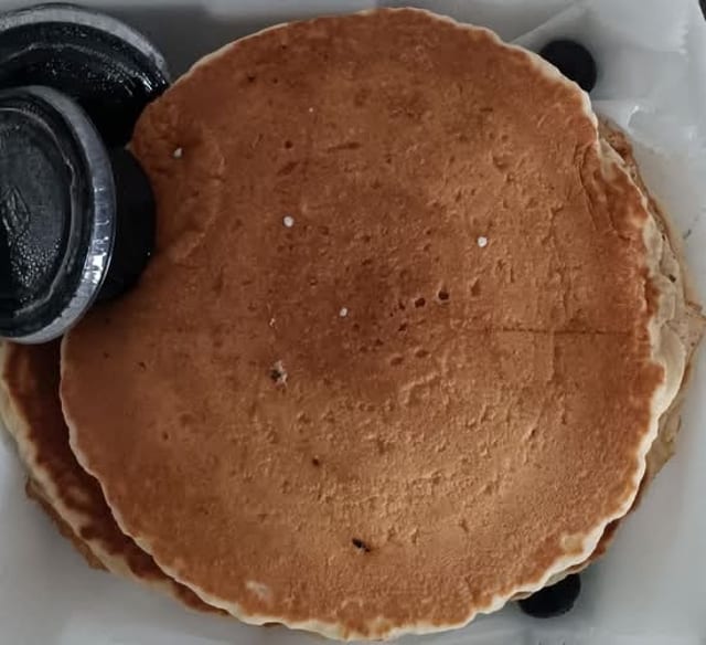 3 Large Stack Blueberry Pancakes.