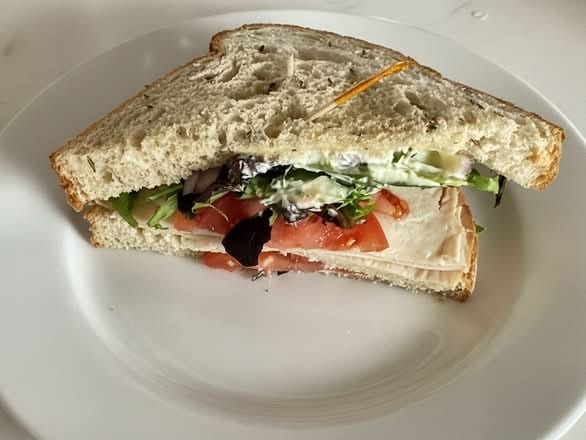 Half Smoked Turkey Sandwich.