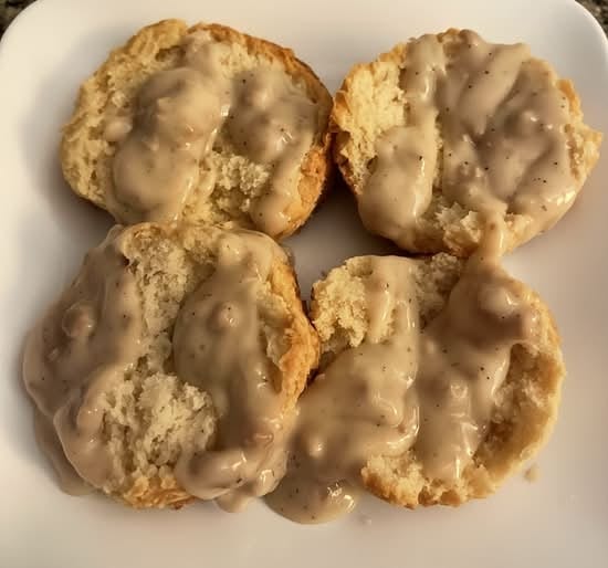 2 Biscuits and Sausage Gravy.