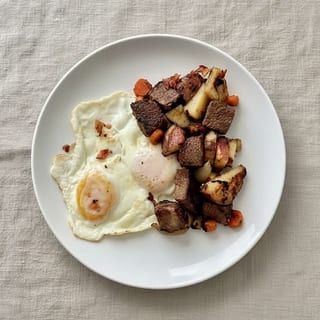 Beef Short Rib Hash and Eggs